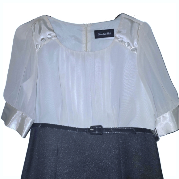 Scarlet Nite Black & White Cocktail Dress - Size 8 - Picture 2 of 8